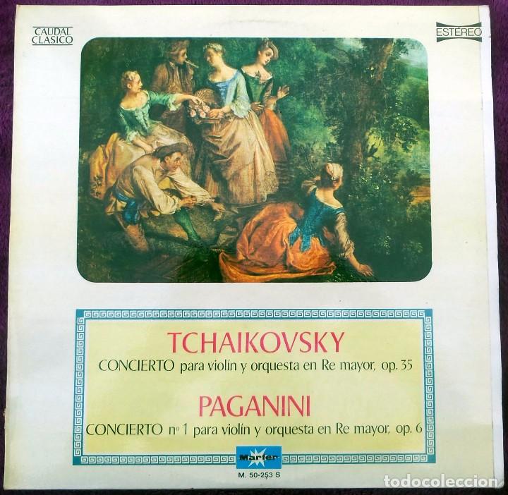 Discos de vinilo: Vinilo LP: (Caudal Cl&aacute;sico) Tchaikovsky - Paganini - Foto 1