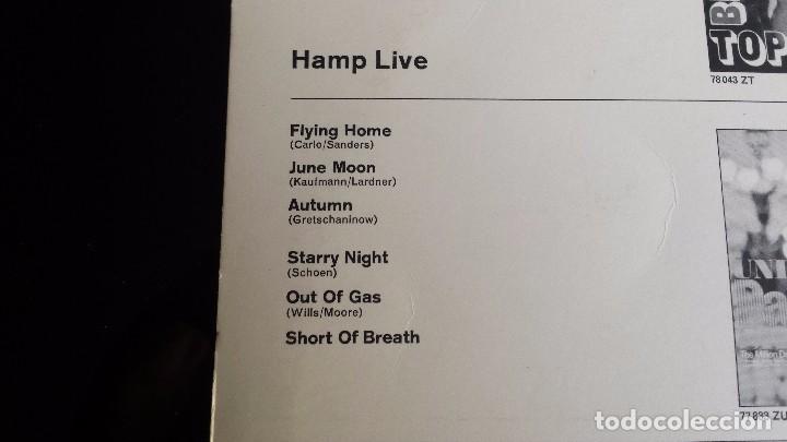 Discos de vinilo: LP LIONEL HAMPTON: HAMP LIVE - Foto 3