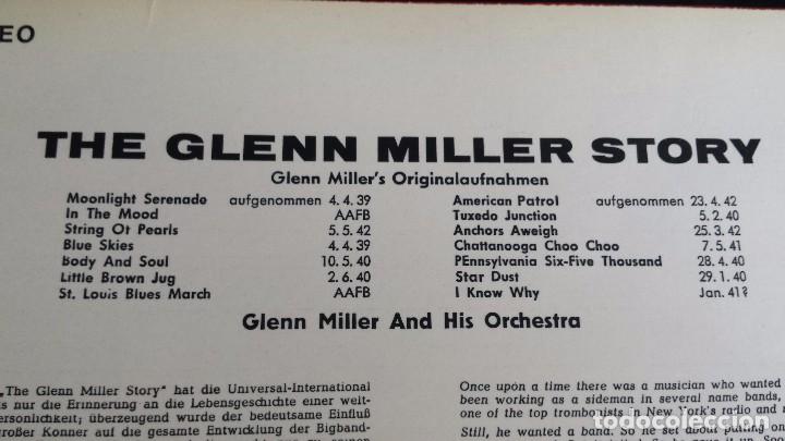 Discos de vinilo: LP GLENN MILLER: GLENN MILLER STORY - Foto 3