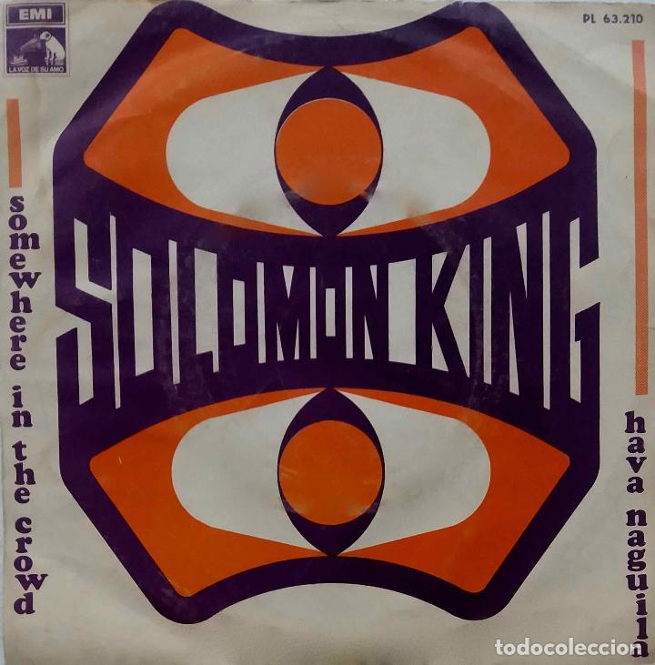 Discos de vinilo: SOLOMON KING.SOMEWHERE IN THE CROWD. SINGLE ESPA&Ntilde;A - Foto 1