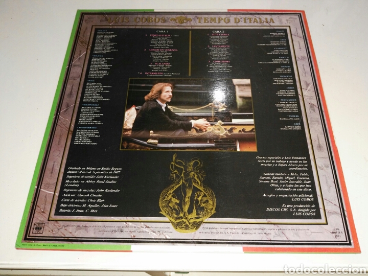 Discos de vinilo: Luis Cobos- LP Tempo dItalia- CBS 1987 2 - Foto 2