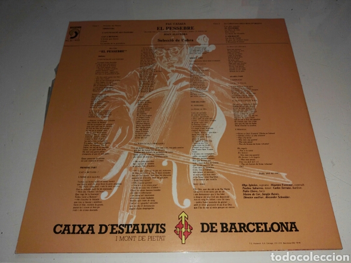 Discos de vinilo: Pau Casals- LP El pessebre 2 - Foto 2