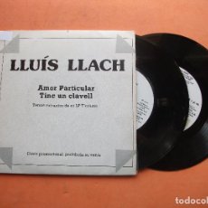 Discos de vinilo: LLUIS LLACH TINC UN CLAVEL/AMOR PARTICULAR SINGLE SPAIN 1984 PDELUXE. Lote 100261187