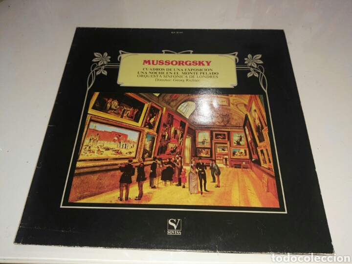 Discos de vinil: Mussorgsky- LP Cuadros de una exposicion- Orquesta sinfonica Londres- 1984 2