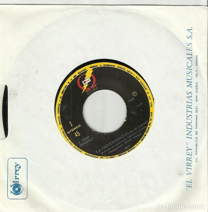 Disques de vinyle: rio single la universidad pop rock peru 1986