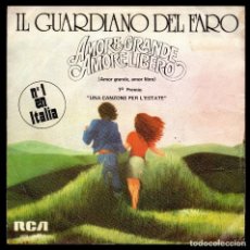 Disques de vinyle: XX IL GUARDIANO DEL FARO, AMORE GRANDE, AMORE LIBERO Y DEMAS.. Lote 100331375