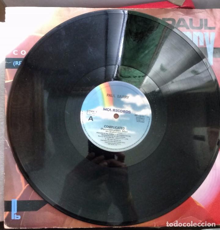 Discos de vinilo: Paul Barry &ndash; Complicated. EDICION UK - Foto 2