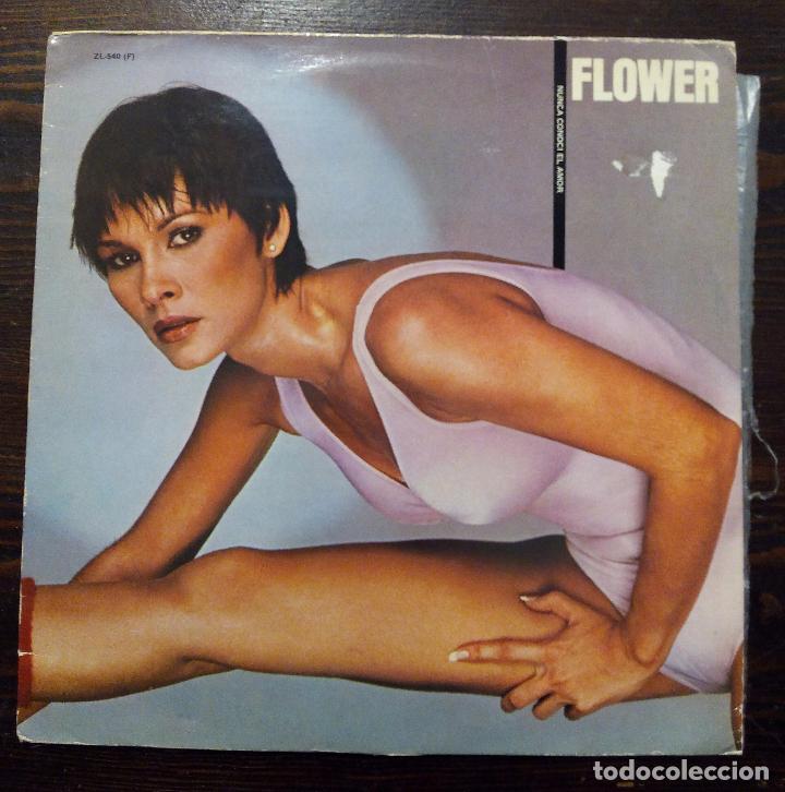 Discos de vinilo: LP FLOWER - NUNCA CONOC&Iacute; EL AMOR - SONIC 1981. - Foto 1