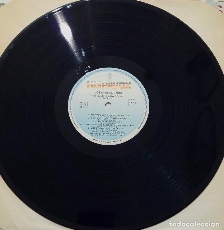 Discos de vinilo: LP LOS MARISME&Ntilde;OS - MI FE SE LLAMA ROCIO - HISPAVOX 1985. - Foto 5
