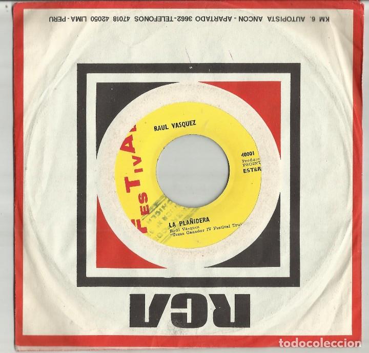 Discos de vinilo: Raul Vasquez &lrm;single La Pla&ntilde;idera / La Tierra, La Tierra. peru - Foto 1