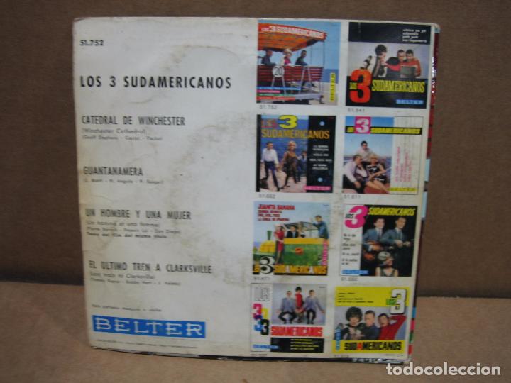 Discos de vinilo: Single Los tres Sudamericanos 1967 - Foto 4