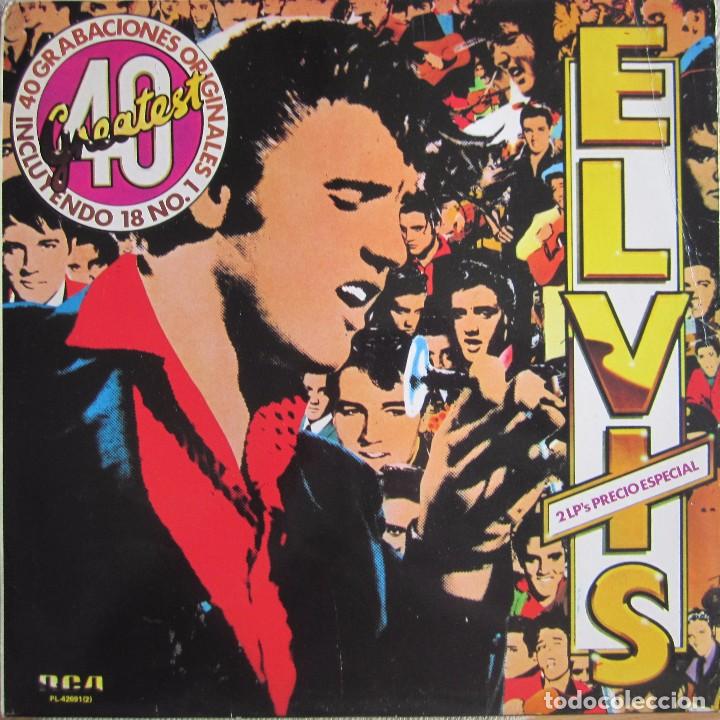 Discos de vinilo: ELVIS PRESLEY: 40 GRABACIONES ORIGINALES - Foto 1