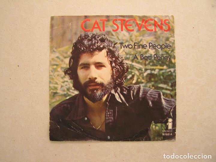 Discos de vinilo: CAT STEVENS TWO FINE PEOPLE - ARIOLA 1975 - SINGLE - LE - - Foto 1