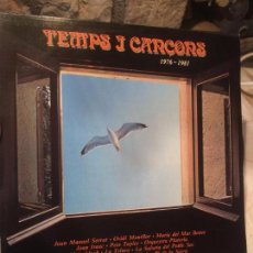 Discos de vinilo: ANTIGUO DISCO VINILO TEMPS I CANÇONS 1976-1981-SERRAT / LLACH / TAPIES / LA TRINCA 