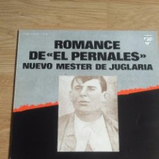 Discos de vinilo: NUEVO MESTER DE JUGLARIA -ROMANCE DE EL PERNALES - LP 1975 FONOGRAM CON ENCARTES. Lote 100462751