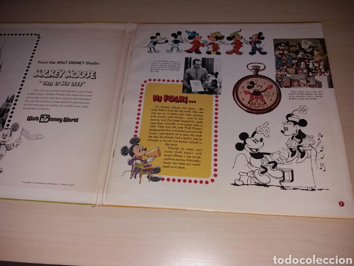 Discos de vinilo: LP MICKEY MOUSE - DISNEYLAND RECORD - Foto 2
