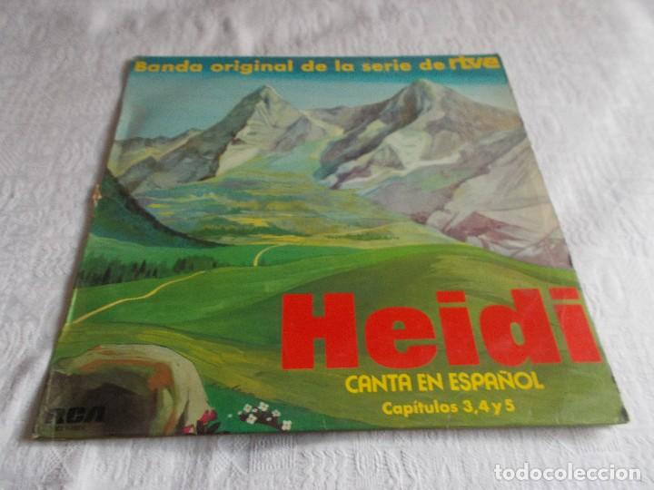 Discos de vinilo: HEIDI Canta en espa&ntilde;ol Cap&iacute;tulos 3-4 y 5 - Foto 1