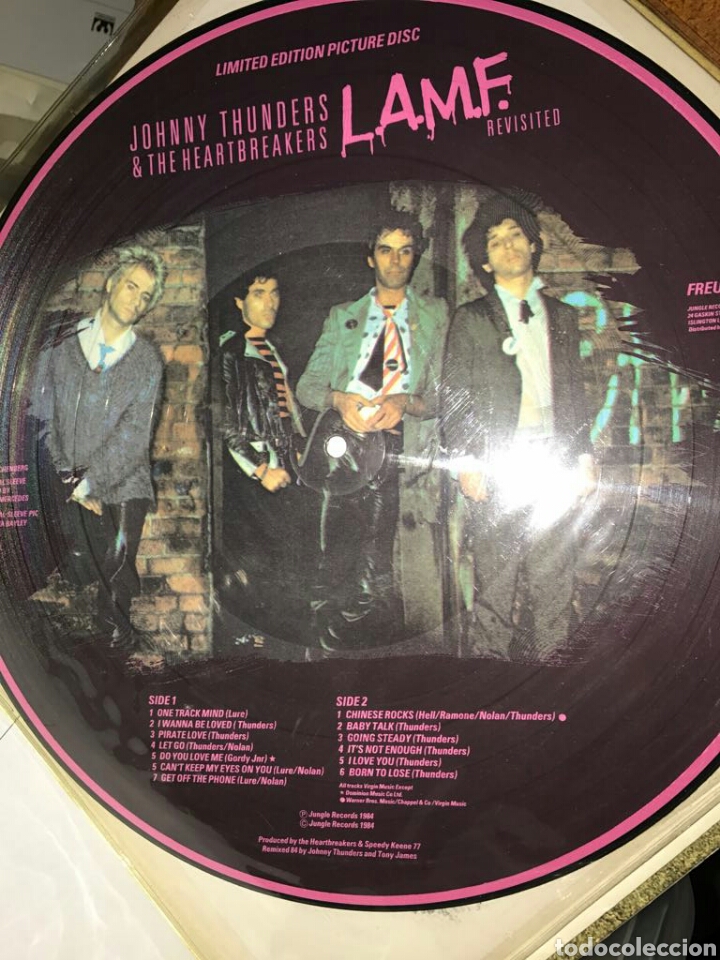 Discos de vinilo: Johnny thunders & the heartbreakers lp picture l.a.m.f. /2 - Foto 1