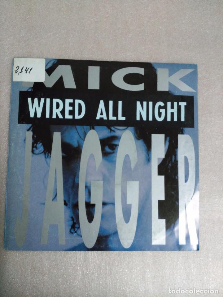 Discos de vinilo: MICK JAGGER - WIRED ALL NIGHT (PROMO) SINGLE - Foto 1