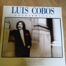 Discos de vinilo: LUIS COBOS - OPERA MAGNA- LP 1989 CBS CON THE ROYAL PHILHARMONIC ORCHESTRA. CON PLACIDO DOMINGO. Lote 100720819