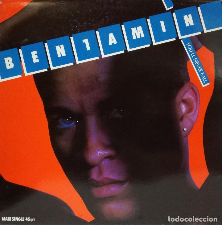 Discos de vinilo: BENJAMIN - YOULL NEVER FALL MAXI SINGLE 1990 SPAIN - Foto 1