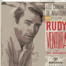 Discos de vinilo: RUDY VENTURA / LOS CAÑONES DE NAVARONE + 3 (EP 1961). Lote 100731911
