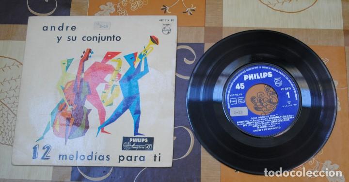 Discos de vinilo: Single, Andre y su conjunto, 12 melod&iacute;as para ti. - Foto 1