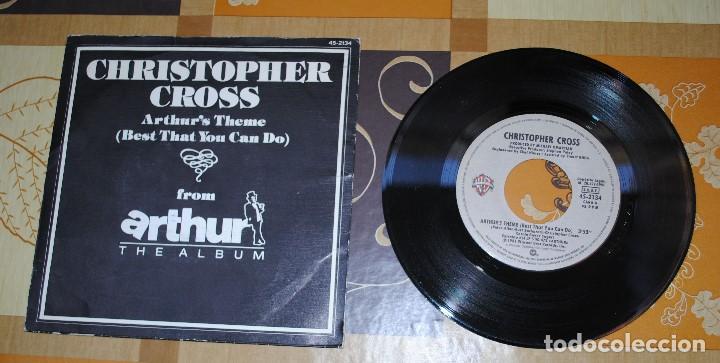 Discos de vinilo: Single, Christopher Cross, Arthurs Theme - Foto 1