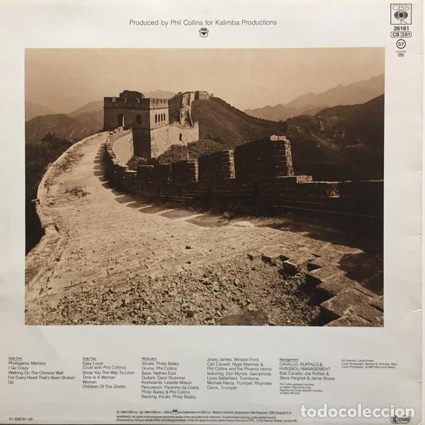 Discos de vinilo: PHILIP BAILEY : Chinese Wall.  (CBS Rds, 1984) - Foto 2