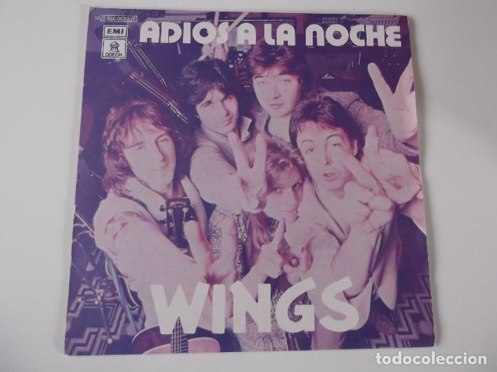 Discos de vinilo: WINGS - Adi&oacute;s a la noche - Foto 1