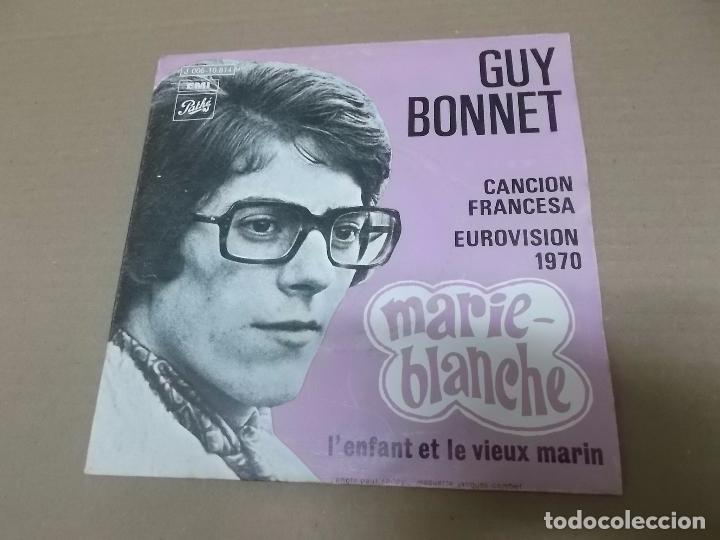 Discos de vinilo: GUY BONNET (SN) MARIE-BLANCHE  A&Ntilde;O 1970 - Foto 1