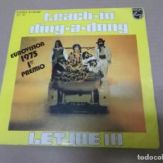 Disques de vinyle: TEACH-IN (SN) DING-A-DONG AÑO 1975. Lote 101009251