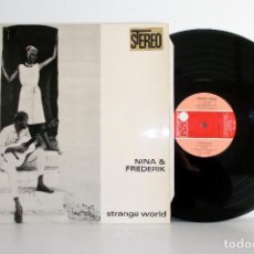 Discos de vinilo: NINA & FREDERIK - STRANGE WORLD - LP METRONOME ALEMANIA 1967 EX/VG++. Lote 101081067