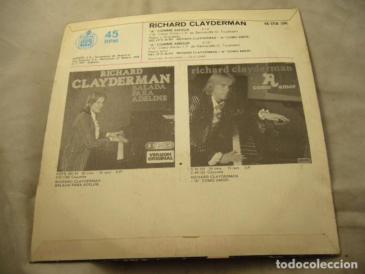 Discos de vinilo: RICHARD CLAYDERMAN. A COMO AMOR. - Foto 4