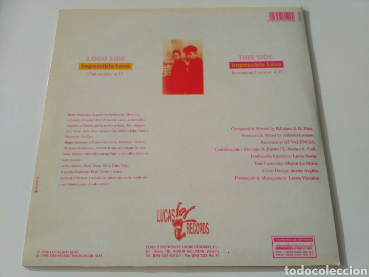 Discos de vinilo: Middle Me&nbsp;-&nbsp;Impossible Love - Foto 2