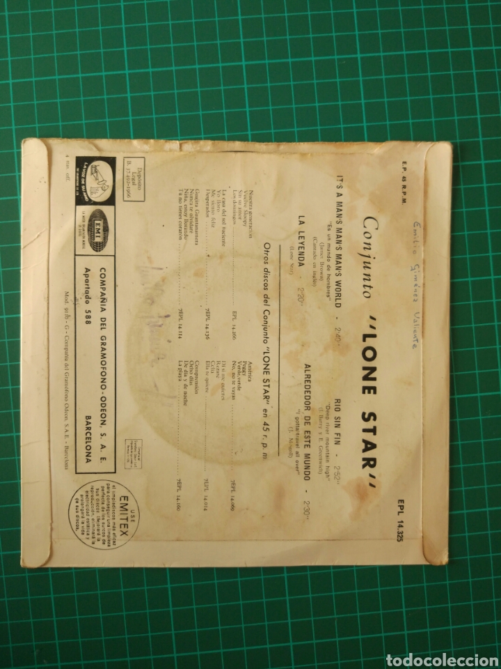 Discos de vinilo: LONE STAR - ITS A MANS WORLD EP 1966 - Foto 2