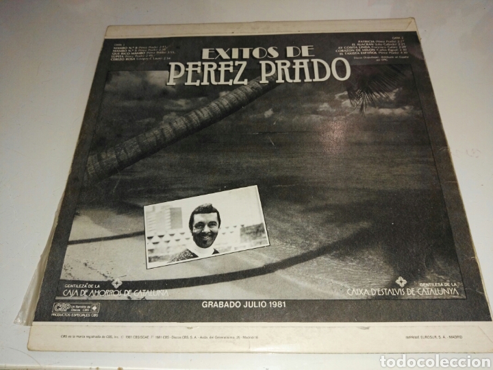 Discos de vinilo: LP Exitos de Perez Prado- CBS 1981 3 (2) - Foto 2