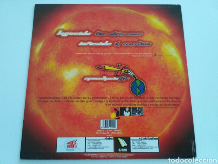Discos de vinilo: Apocalipsis djs&nbsp;-&nbsp;The Difference / X Cratchin - Foto 2