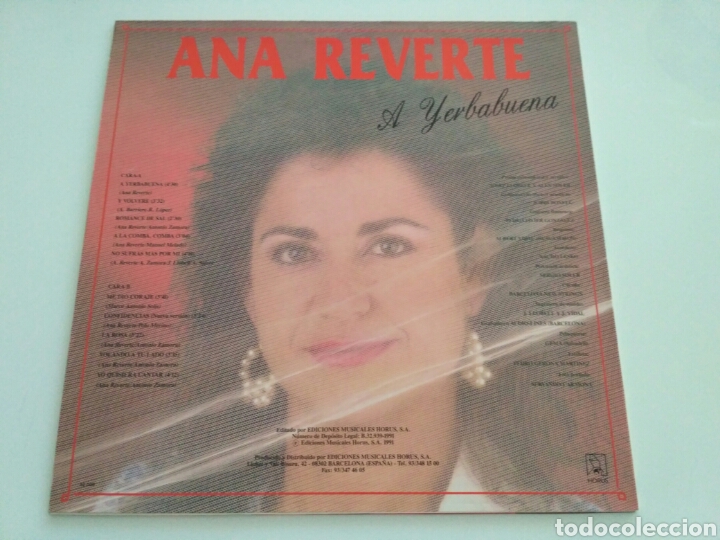 Discos de vinilo: Ana Reverte - A yerbabuena (LP) - Foto 2