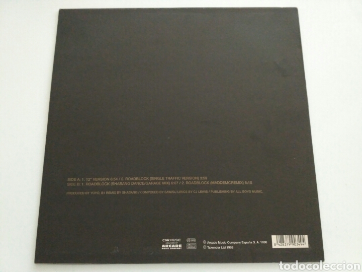 Discos de vinilo: CJ Lewis - Roadblock (the mixes) - Foto 2