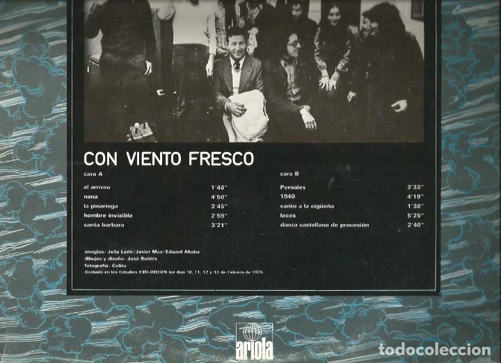 Discos de vinilo: LP JULIA LEON : CON EL VIENTO FRESCO - Foto 2
