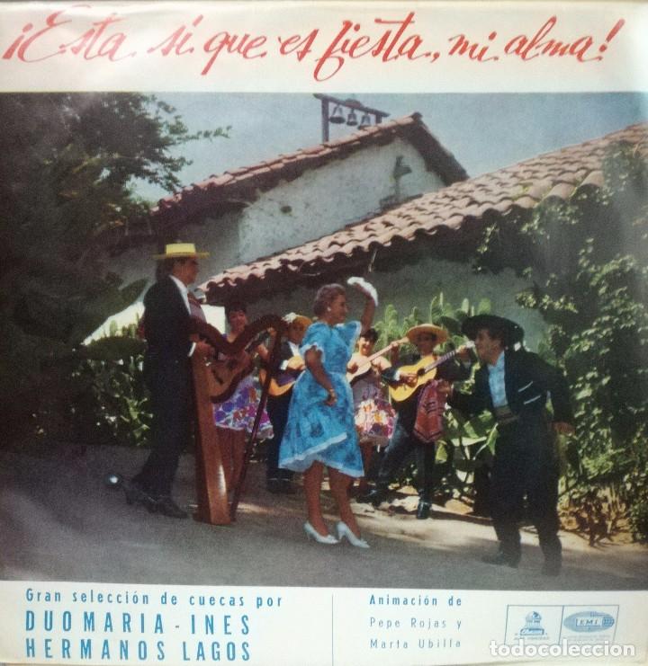 Disques de vinyle: DUO MARIA INES Y HERMANOS LAGOS - ESTA SI QUE ES FIESTA MI ALMA LP CHILE RARO 1964