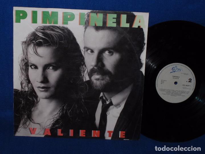 Discos de vinilo: PIMPINELA - VALIENTE - LP EPIC 1987 - Foto 1