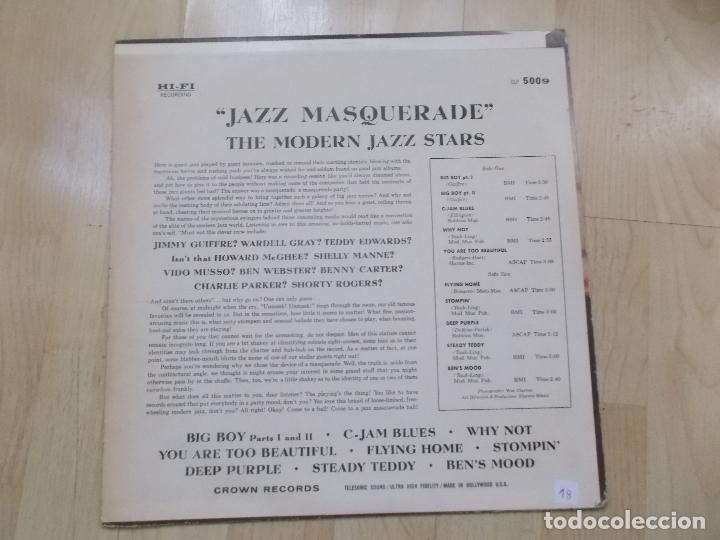 Discos de vinilo: JAZZ MASQUERADE MODERN RECORDS USA - Foto 4