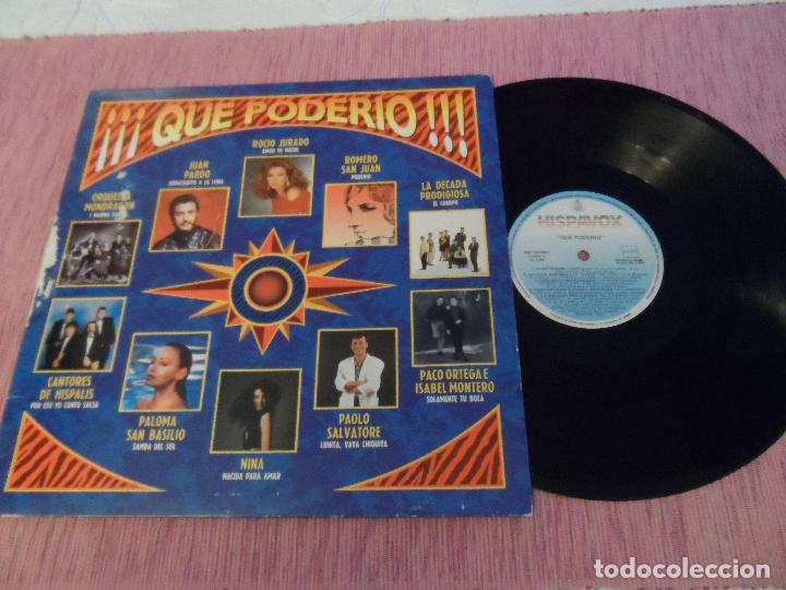 Discos de vinilo: RECOPILATORIO &iexcl;&iexcl;&iexcl;QUE PODERIO!!! LP 1989 - Foto 1