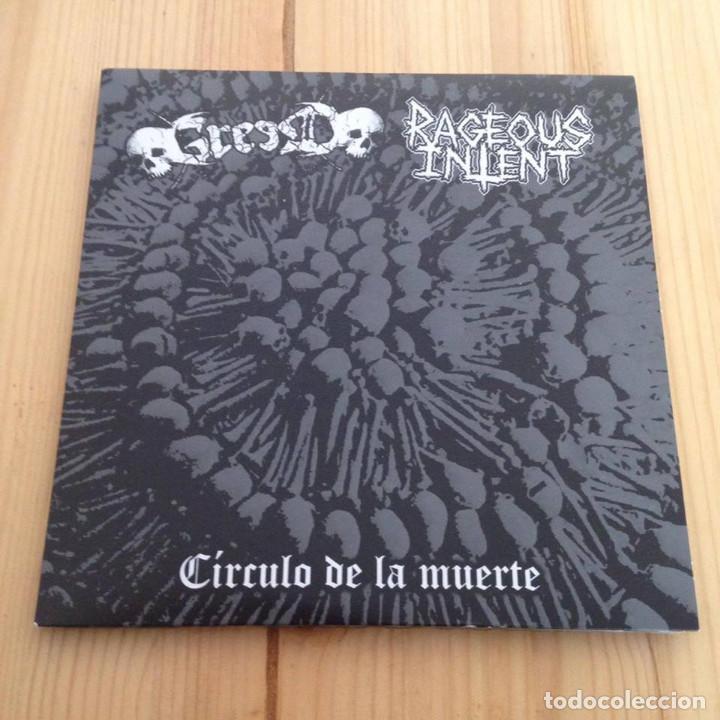 Discos de vinilo: Rageous Intent/ Greed-- Circulo De La Muerte (7 ep grind core) - Foto 1