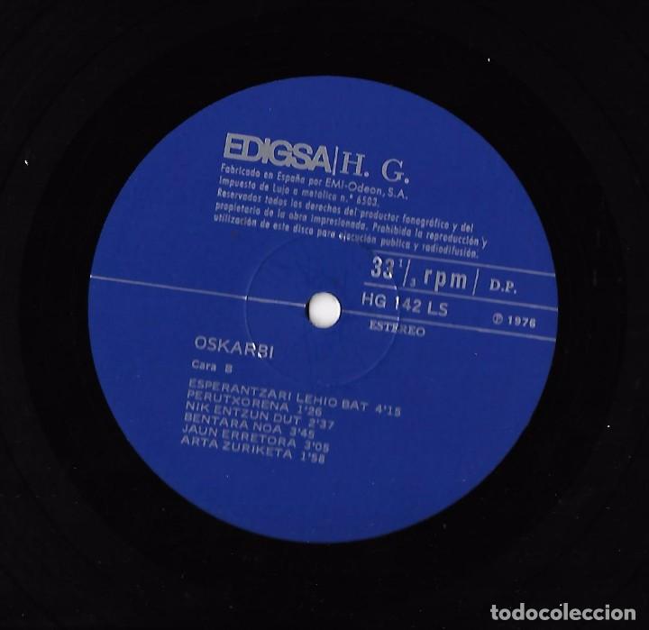 Discos de vinilo: OSKARBI: OLENTZERO - HITZ URRI BATZUK. ROCK PROGRESIVO / FOLK VASCO - Foto 5