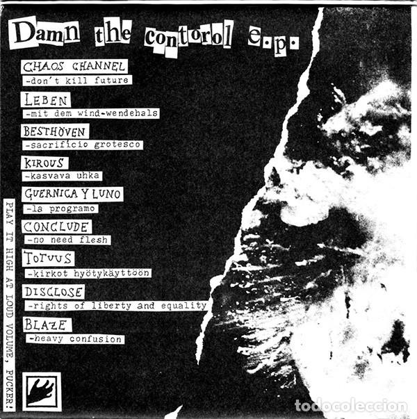 Discos de vinilo: 1997--Damn The Contorol E.P. --PUNK HARD CORE - Foto 2