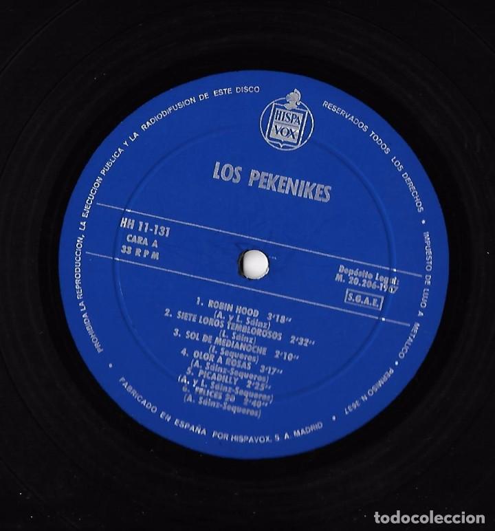 Discos de vinilo: PEKENIKES, LOS: LOS PEKENIKES (ROBIN HOOD) - MONO - Foto 3