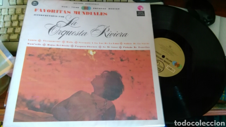Disques de vinyle: Orquesta riviera lp favoritas mundiales.venezuela.en perfecto estado